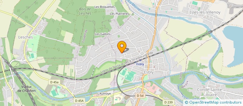localisation de l'entreprise MADAME LAETITIA RAULT à ESBLY