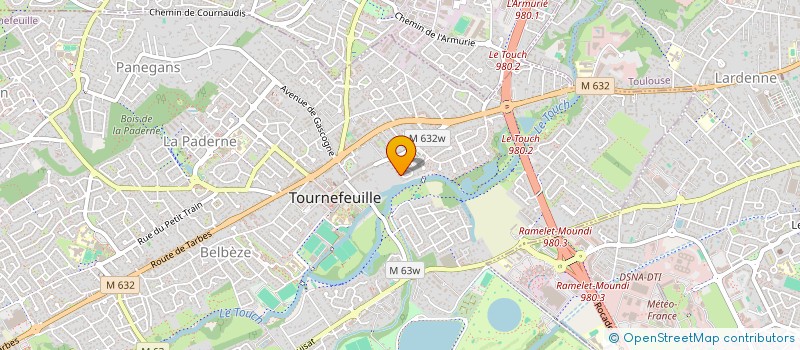 localisation de l'entreprise MADAME LAETITIA REIN  TOURNEFEUILLE