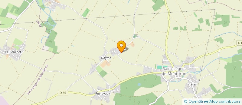 localisation de l'entreprise MADAME LAETITIA RENOULLEAU  SAINT-LEGER-DE-MONTBRUN