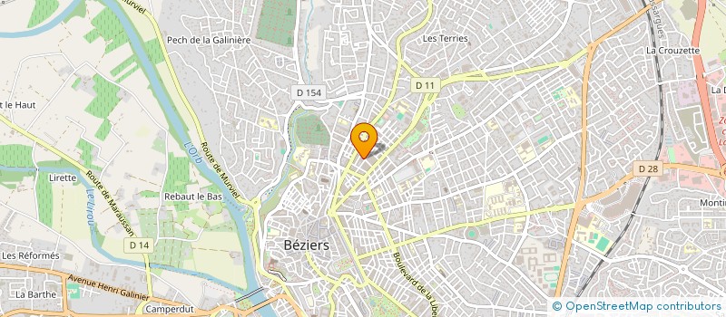 localisation de l'entreprise MADAME LAETITIA REY à BEZIERS