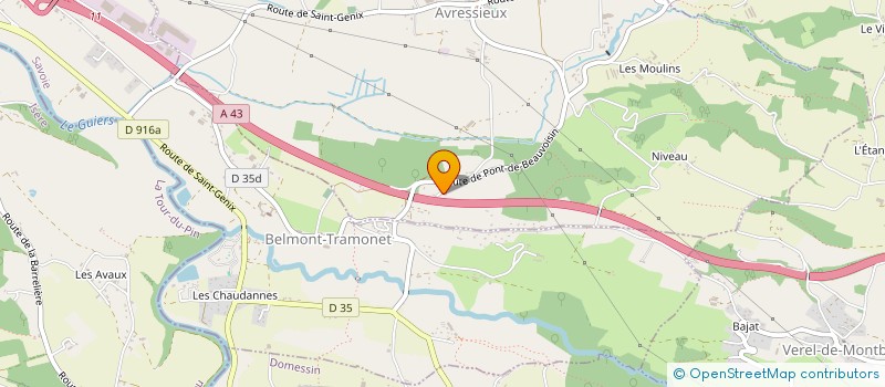 localisation de l'entreprise MADAME LAETITIA RIBAULT  AVRESSIEUX