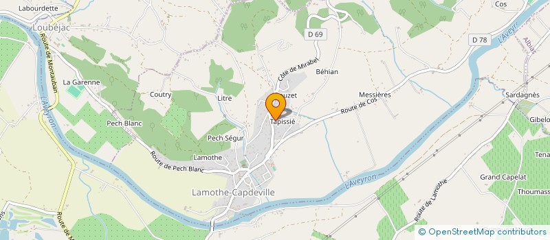 localisation de l'entreprise MADAME LAETITIA RICAUD  MONTAUBAN