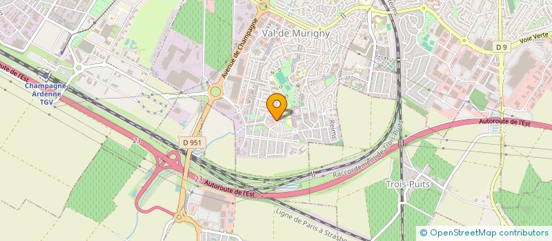 localisation de l'entreprise MADAME LAETITIA RICHARD  REIMS