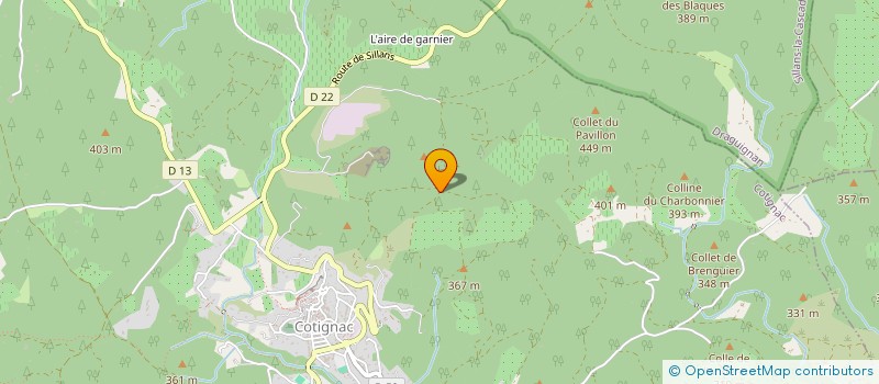 localisation de l'entreprise MADAME LAETITIA RIGAUD à COTIGNAC