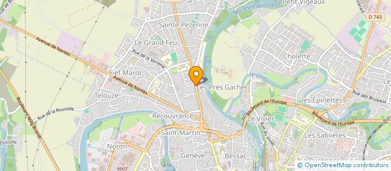 localisation de l'entreprise MADAME LAETITIA RIGAUT  NIORT