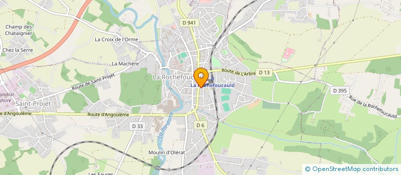 localisation de l'entreprise MADAME LAETITIA RIOU à LA ROCHEFOUCAULD-EN-ANGOUMOIS