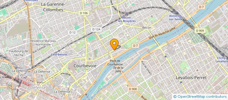 localisation de l'entreprise MADAME LAETITIA RIVIERE à COURBEVOIE