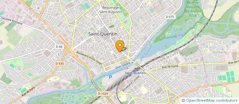 localisation de l'entreprise MADAME LAETITIA RIVIERE à SAINT QUENTIN