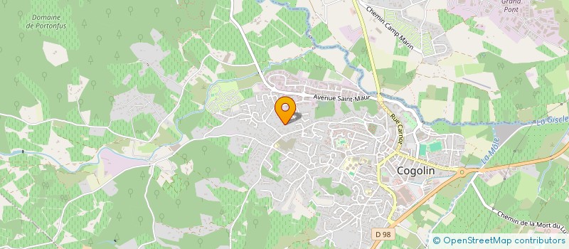 localisation de l'entreprise MADAME LAETITIA RIZZO à COGOLIN