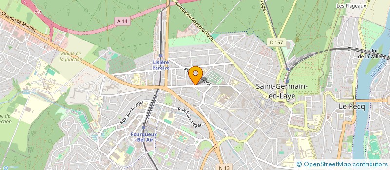 localisation de l'entreprise MADAME LAETITIA ROBIN  SAINT-GERMAIN-EN-LAYE