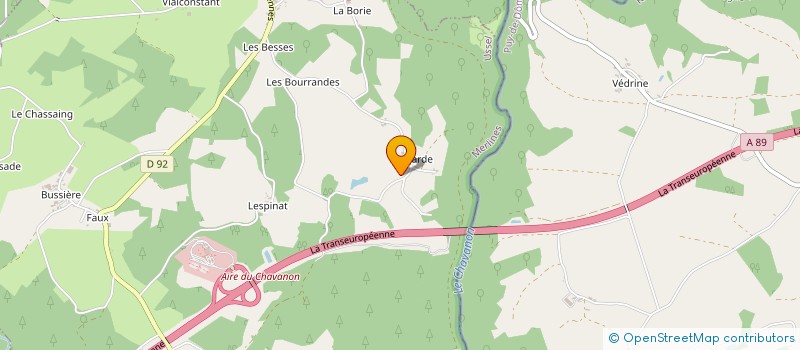 localisation de l'entreprise MADAME LAETITIA ROCHE  MERLINES