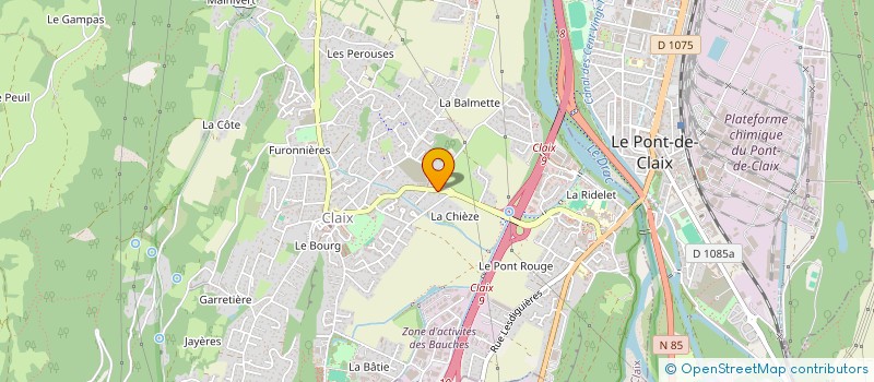 localisation de l'entreprise MADAME LAETITIA RODRIGUEZ à CLAIX