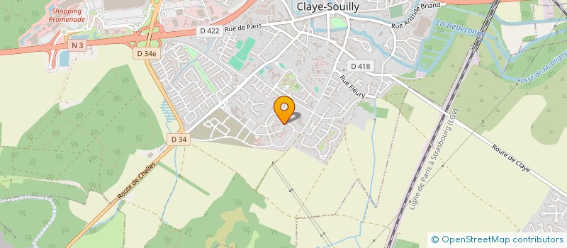 localisation de l'entreprise MADAME LAETITIA RODRIGUEZ  CLAYE-SOUILLY