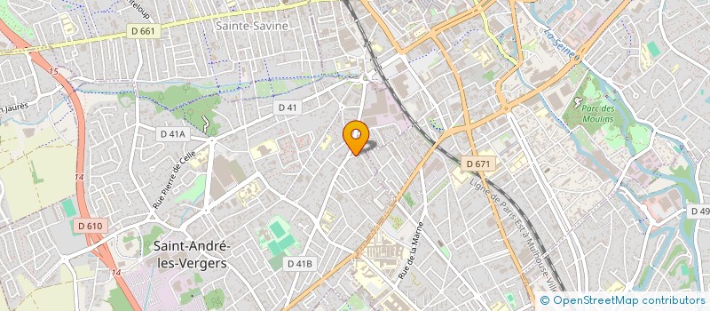 localisation de l'entreprise MADAME LAETITIA RODRIGUEZ à SAINT-ANDRE-LES-VERGERS
