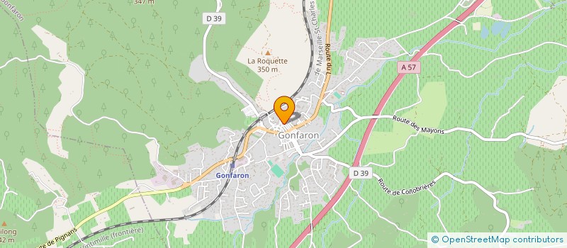 localisation de l'entreprise MADAME LAETITIA RODRIGUEZ  GONFARON