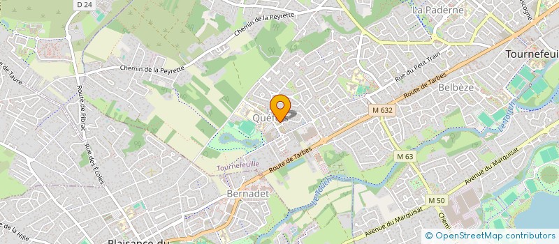 localisation de l'entreprise MADAME LAETITIA ROGER à TOURNEFEUILLE