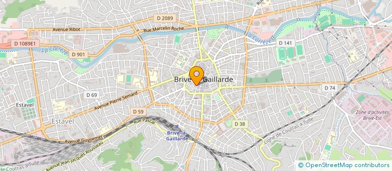 localisation de l'entreprise MADAME LAETITIA ROLLAND  BRIVE-LA-GAILLARDE