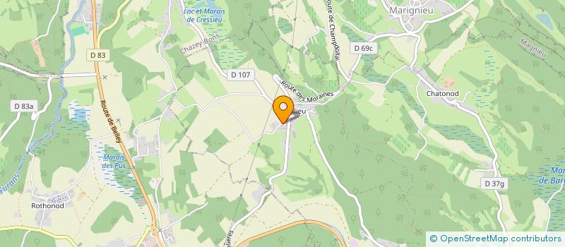 localisation de l'entreprise MADAME LAETITIA ROSSI  MAGNIEU