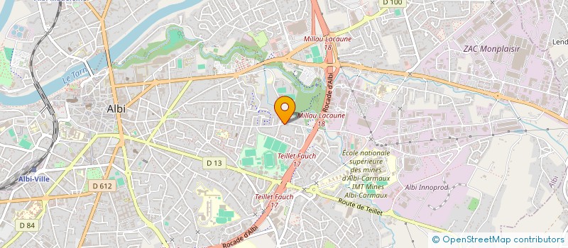 localisation de l'entreprise MADAME LAETITIA ROUX à ALBI