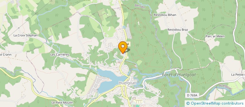 localisation de l'entreprise MADAME LAETITIA ROUYER  HUELGOAT