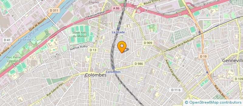 localisation de l'entreprise MADAME LAETITIA RUILLON à COLOMBES