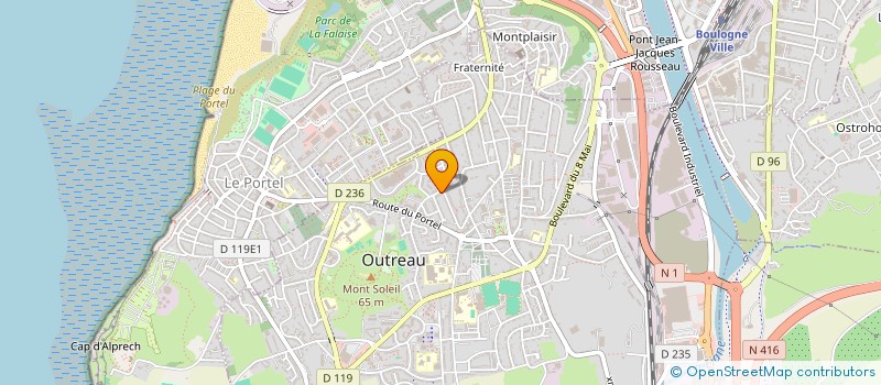 localisation de l'entreprise MADAME LAETITIA SABRINA BLEC  OUTREAU