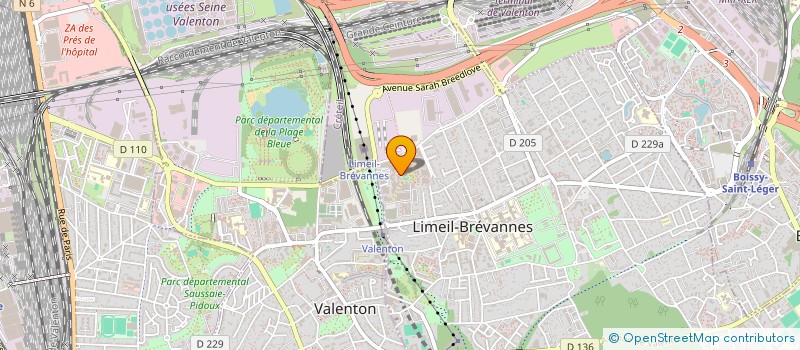 localisation de l'entreprise MADAME LAETITIA SAGNO  LIMEIL-BREVANNES