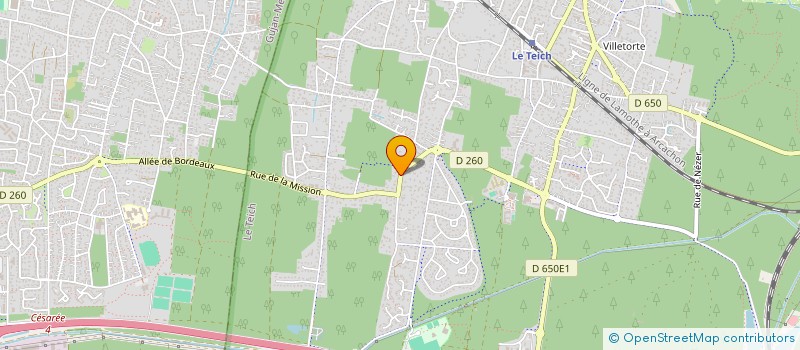 localisation de l'entreprise MADAME LAETITIA SALLES  LE TEICH