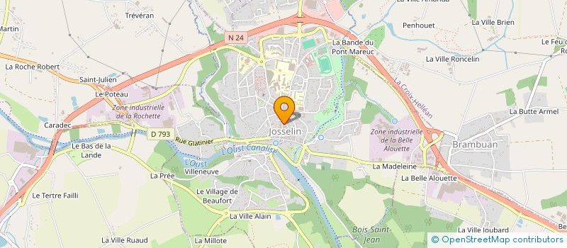 localisation de l'entreprise MADAME LAETITIA SAMUEL  JOSSELIN