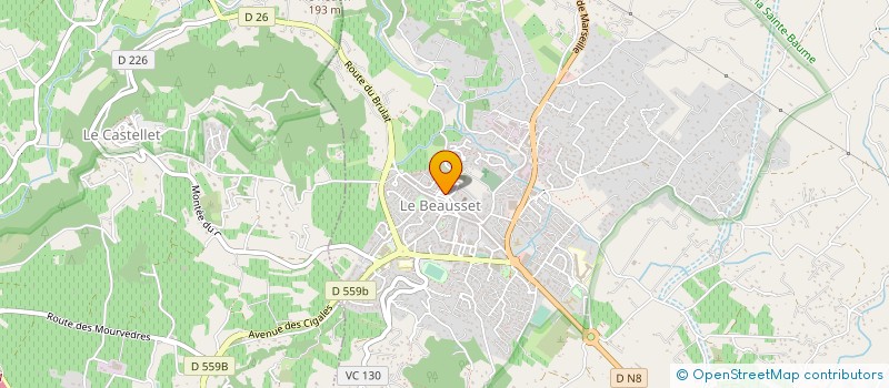localisation de l'entreprise MADAME LAETITIA SANCHEZ à LE CASTELLET
