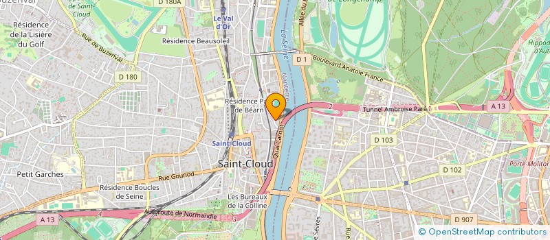 localisation de l'entreprise MADAME LAETITIA SANOGO à SAINT-CLOUD