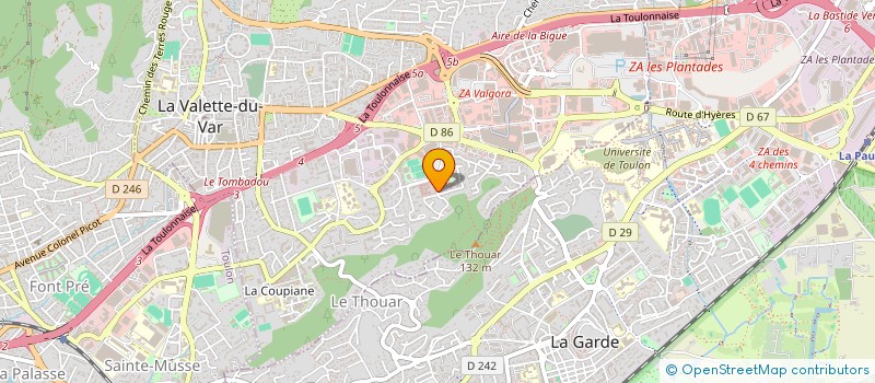 localisation de l'entreprise MADAME LAETITIA SANTRI à LA VALETTE-DU-VAR