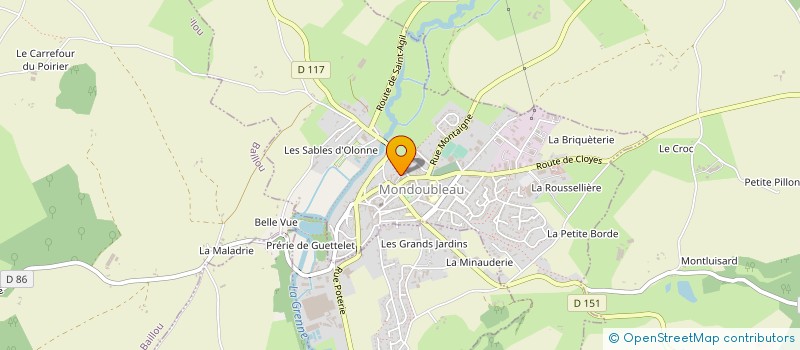 localisation de l'entreprise MADAME LAETITIA SAROUL à MONDOUBLEAU