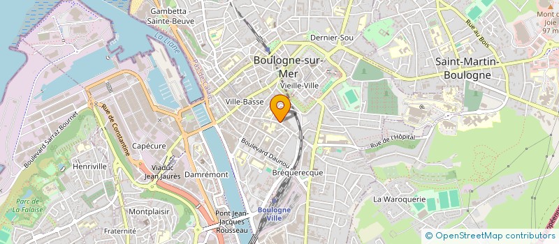 localisation de l'entreprise MADAME LAETITIA SAUDEMONT à BOULOGNE-SUR-MER