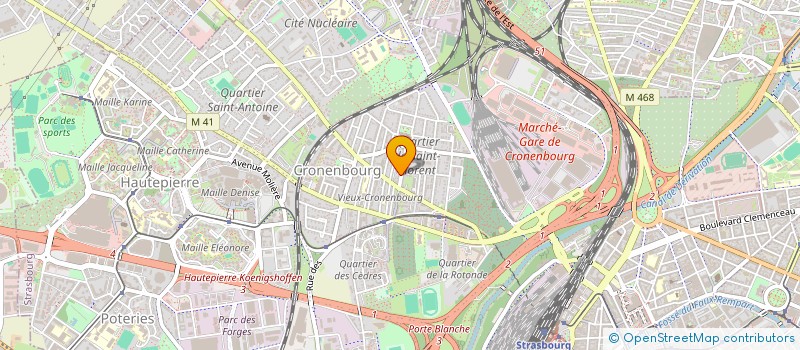 localisation de l'entreprise MADAME LAETITIA SCHOCH à STRASBOURG