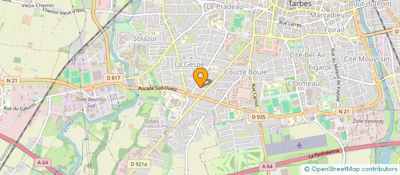 localisation de l'entreprise MADAME LAETITIA SEBIRE  TARBES