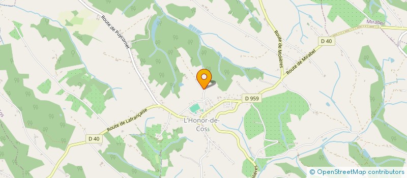 localisation de l'entreprise MADAME LAETITIA SEGONDS  L'HONOR-DE-COS