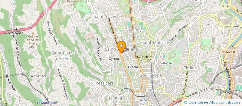 localisation de l'entreprise MADAME LAETITIA SICRE à NICE