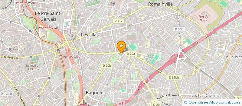 localisation de l'entreprise MADAME LAETITIA SIGOGNE à BAGNOLET