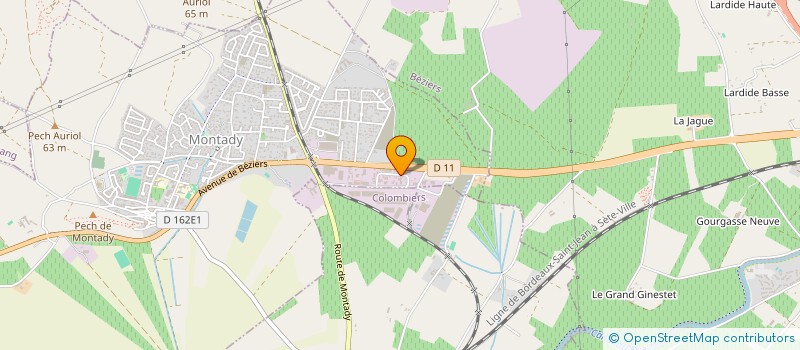 localisation de l'entreprise MADAME LAETITIA SIMON  MONTADY