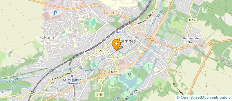 localisation de l'entreprise MADAME LAETITIA SIVELINE  ETAMPES