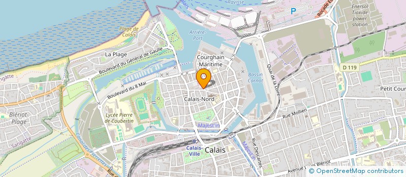 localisation de l'entreprise MADAME LAETITIA SIX  CALAIS