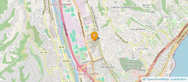 localisation de l'entreprise MADAME LAETITIA SORET à NICE
