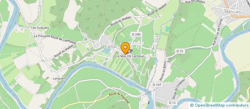 localisation de l'entreprise MADAME LAETITIA SORETTE  CAILLAC