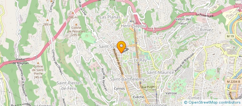 localisation de l'entreprise MADAME LAETITIA SPENNATO à NICE