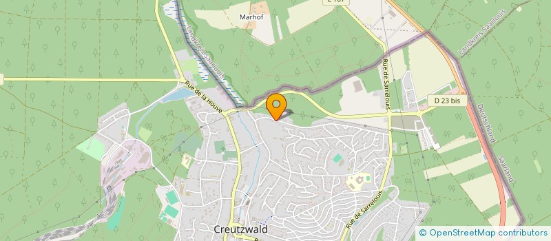 localisation de l'entreprise MADAME LAETITIA STARK  CREUTZWALD