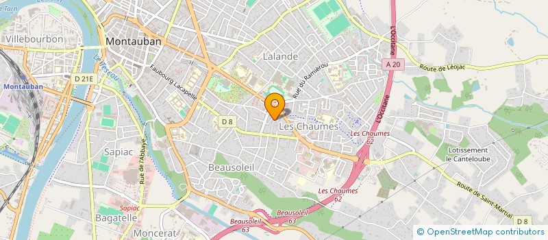 localisation de l'entreprise MADAME LAETITIA STEINBACH  MONTAUBAN