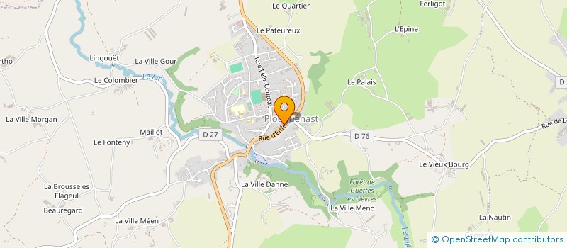 localisation de l'entreprise MADAME LAETITIA STEINMETZ  PLOUGUENAST-LANGAST