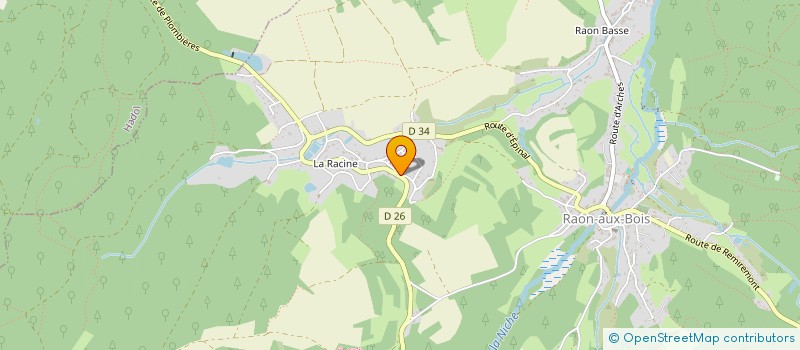 localisation de l'entreprise MADAME LAETITIA TABEY à RAON-AUX-BOIS