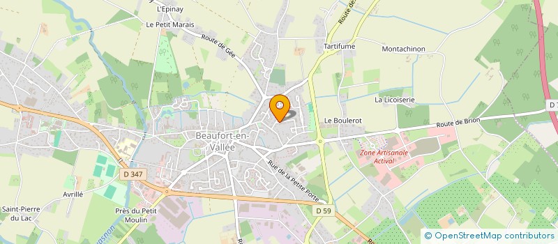 localisation de l'entreprise MADAME LAETITIA TESSIER à BEAUFORT-EN-ANJOU